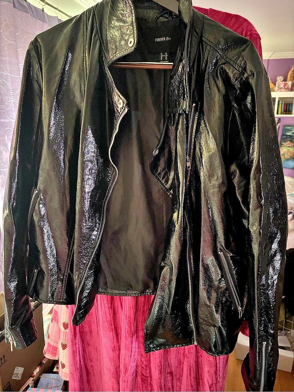 Forever 21 Black Faux Leather Jacket